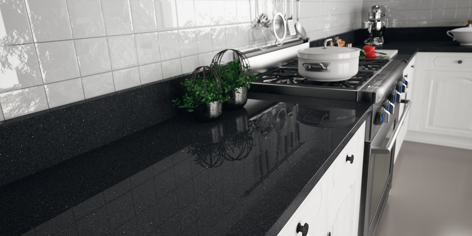 black granite