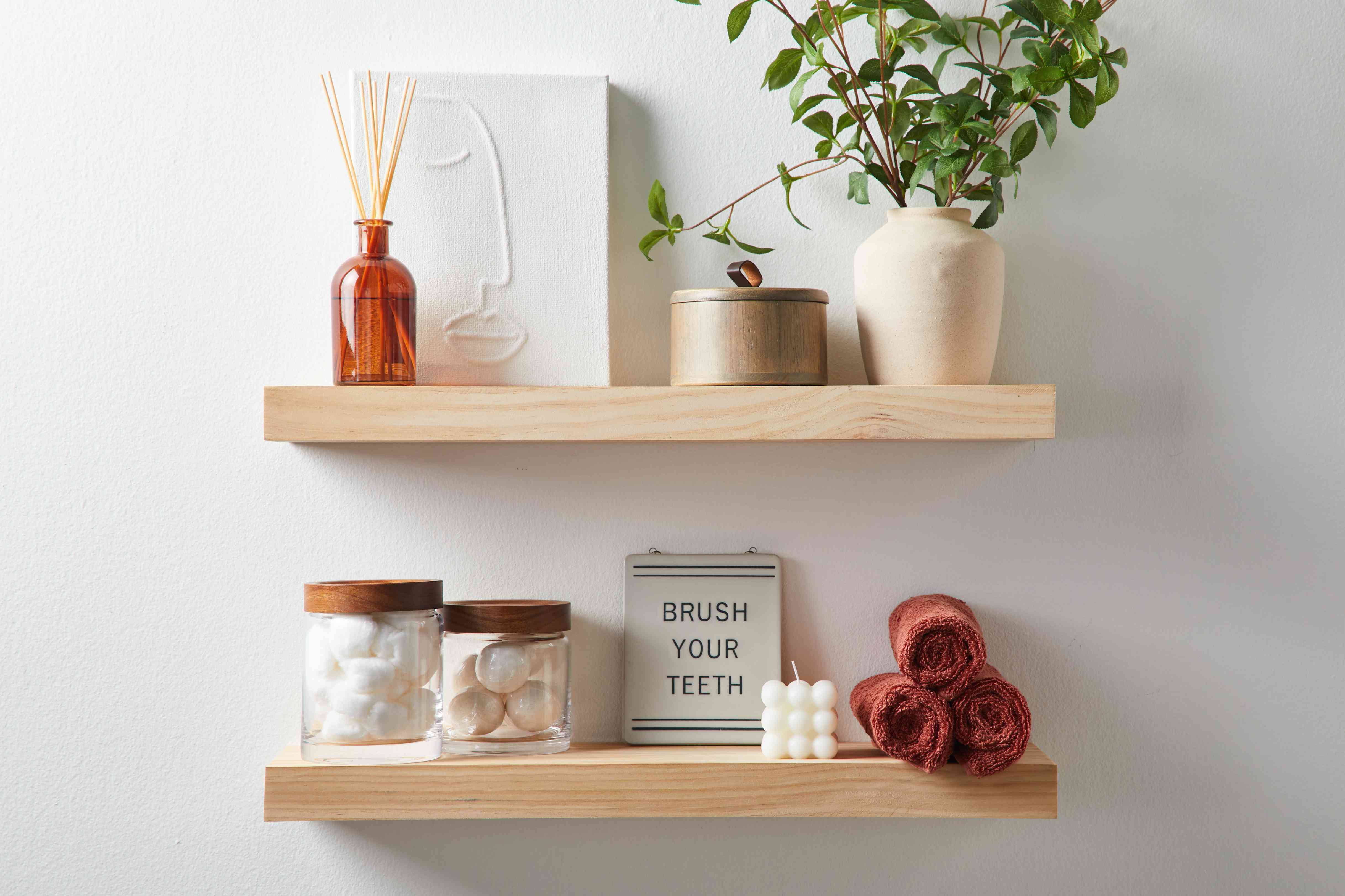 bathroom shelf