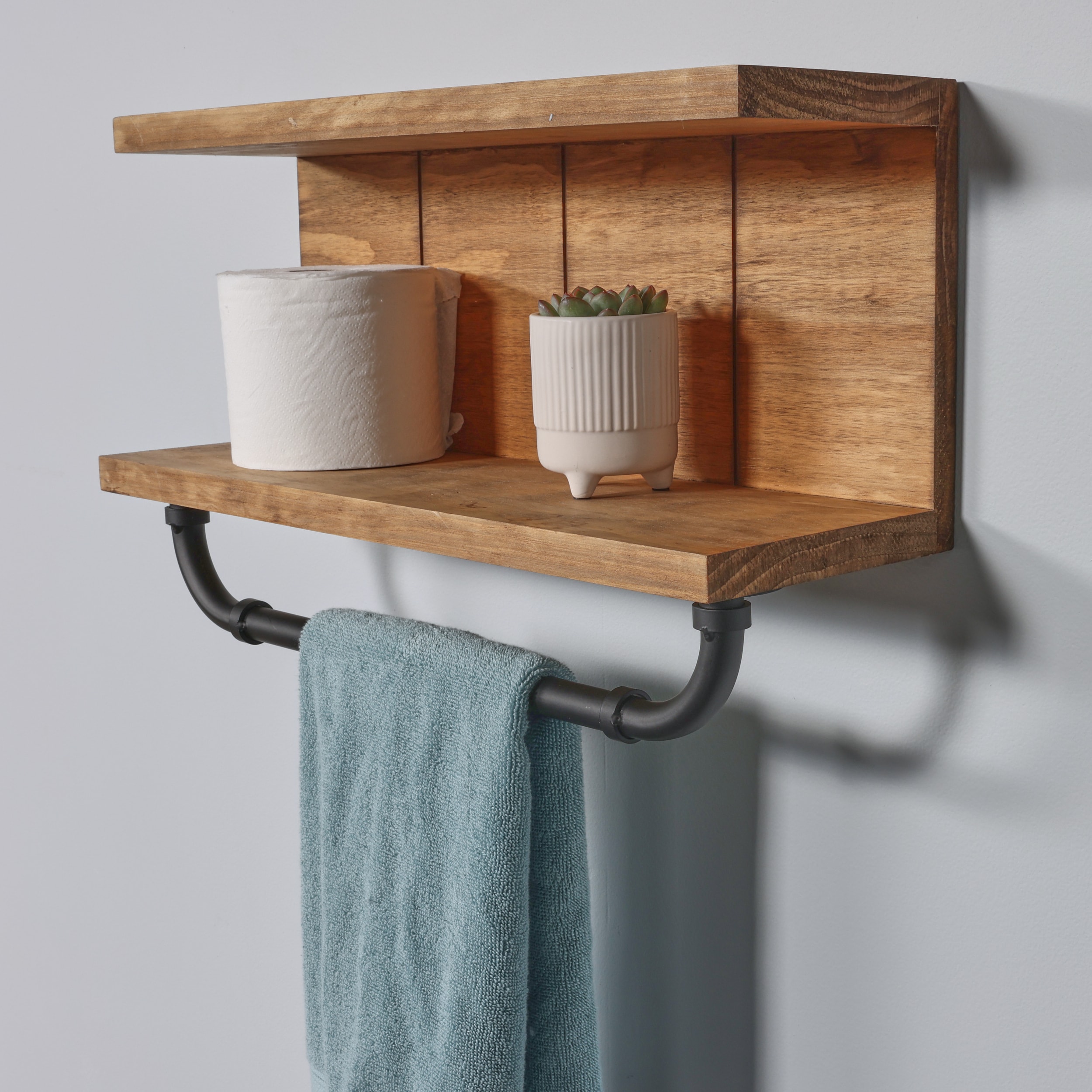 bathroom shelf