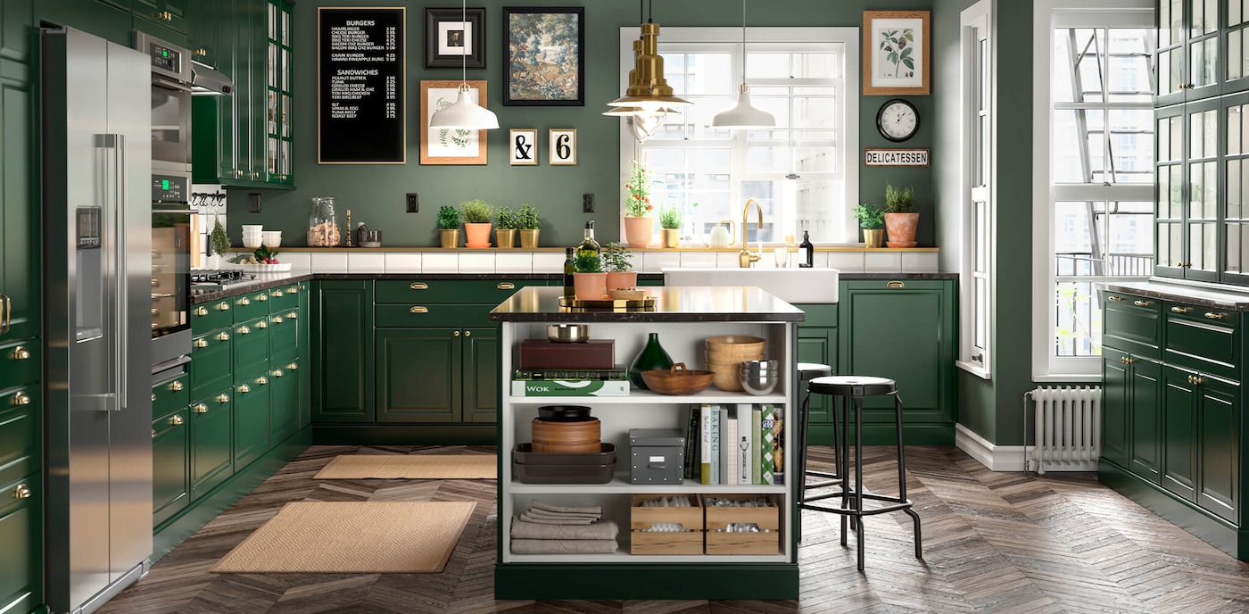 green kitchen