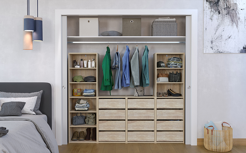 built-in wardrobe