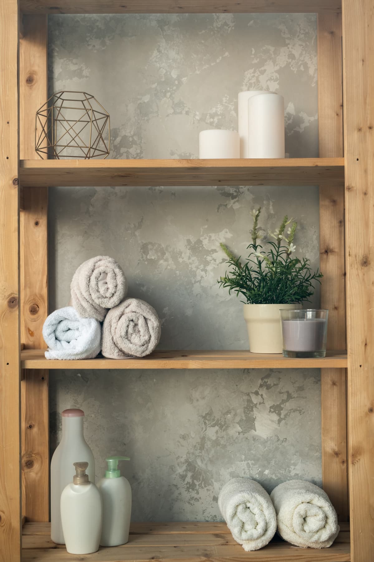 bathroom shelf