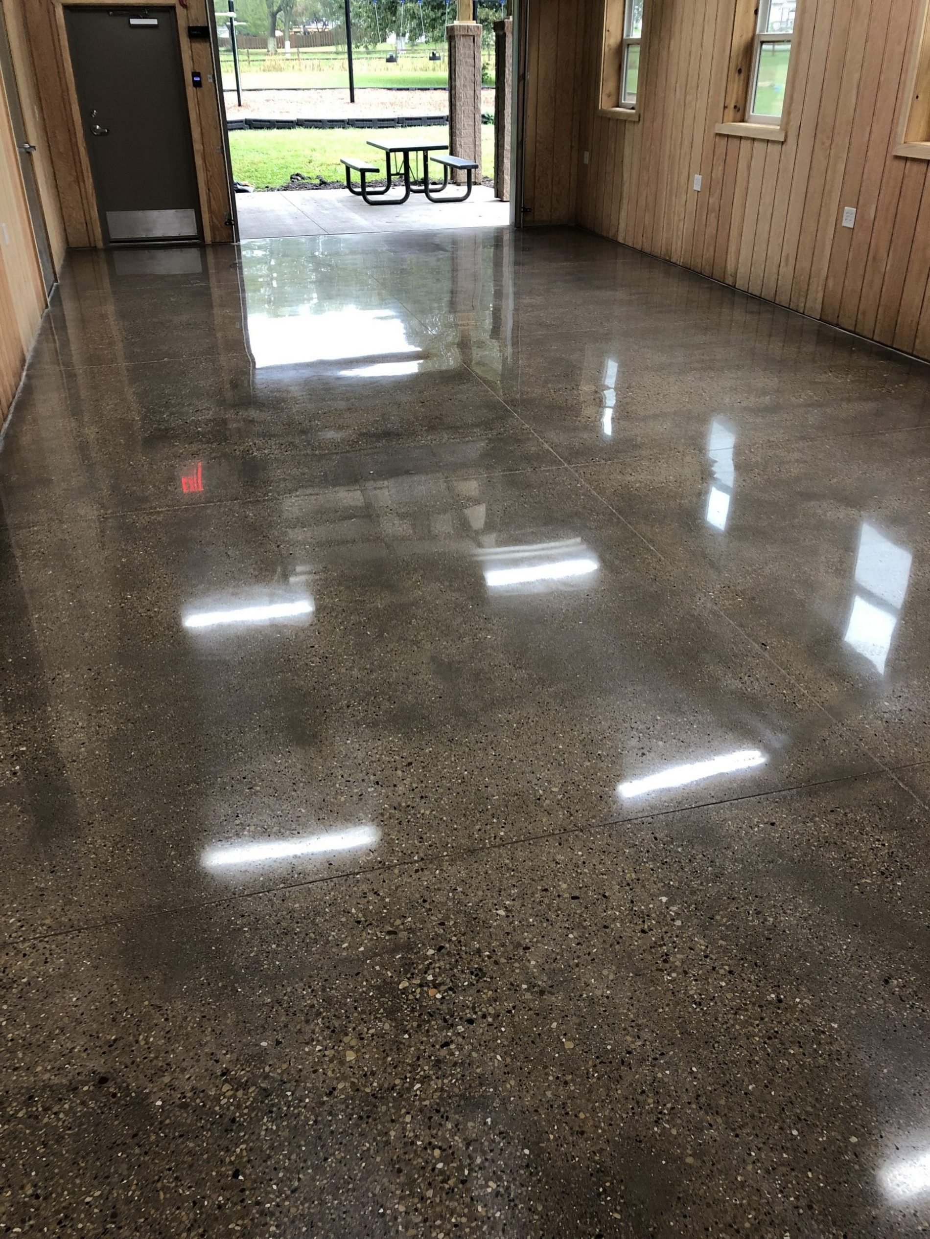 polished floor