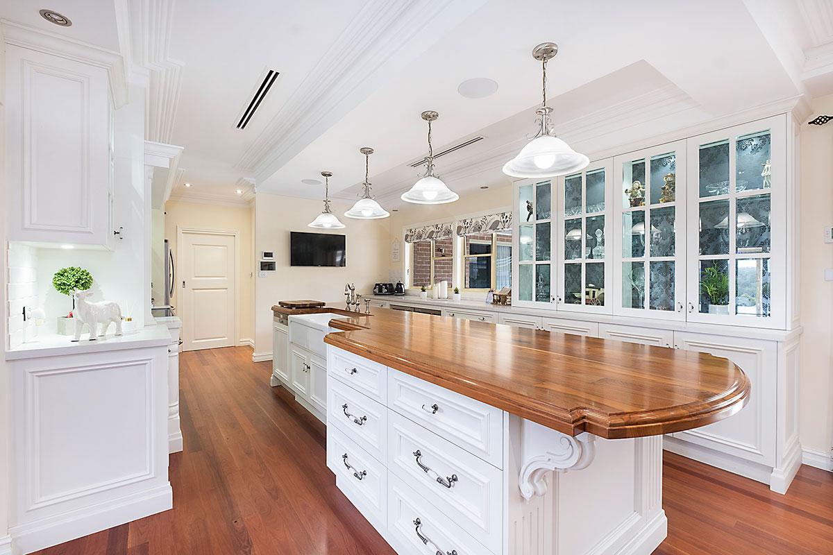 kitchen with bench