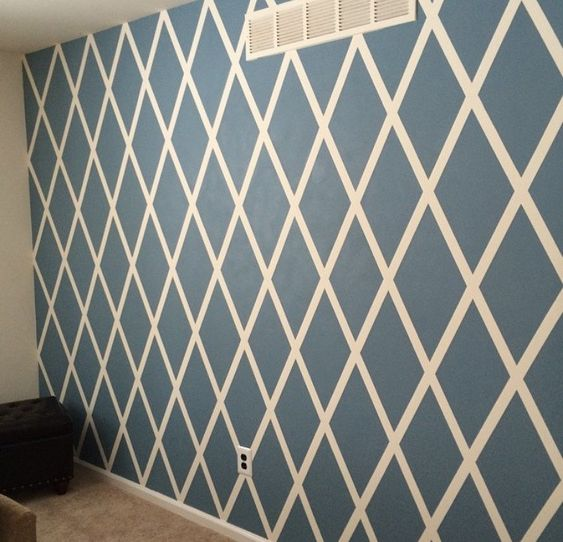 paint wall with tape