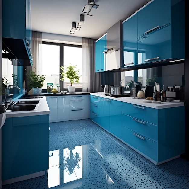 10-ideias-para-decorar-sua-cozinha-com-azul