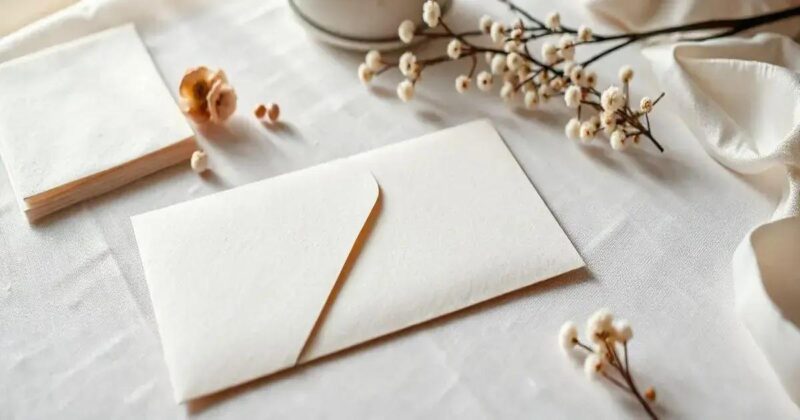 como fazer envelope para casamento