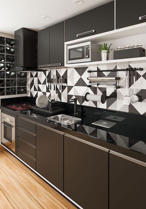 decoracao-de-cozinha-preta-e-branca