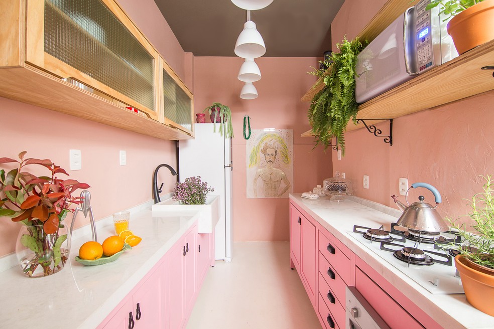 decoracao-de-cozinhas-rosas
