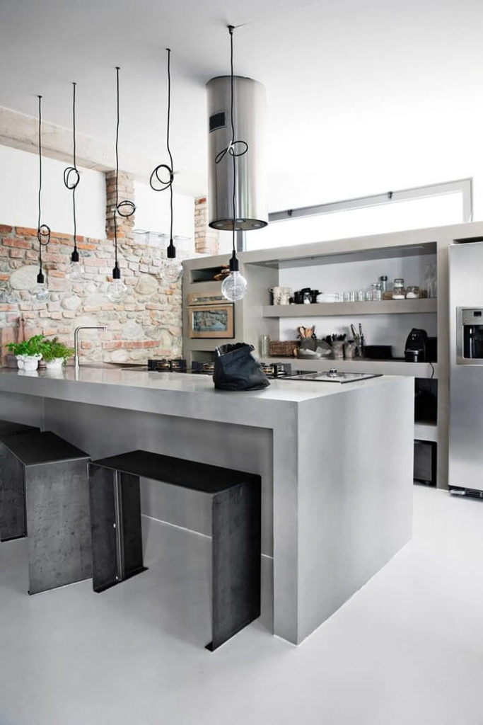 decoracao-de-cozinha-com-cimento-queimado