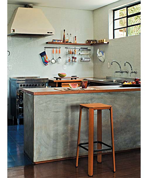 decoracao-de-cozinha-com-cimento-queimado