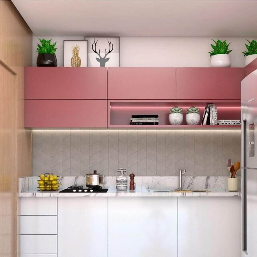 decoracao-de-cozinhas-rosas