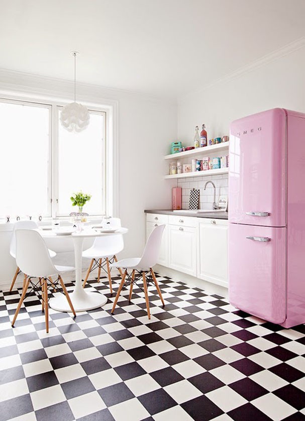 decoracao-de-cozinhas-rosas