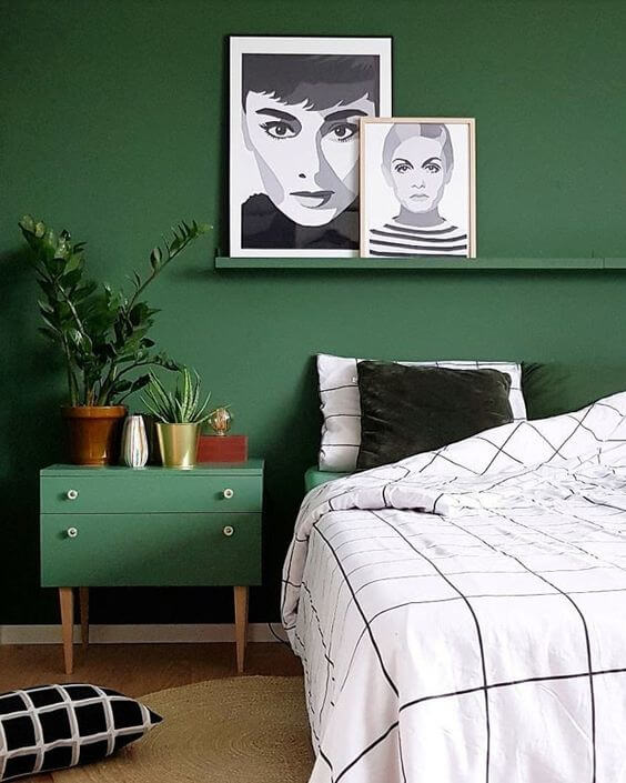 decoracao-com-parede-verde