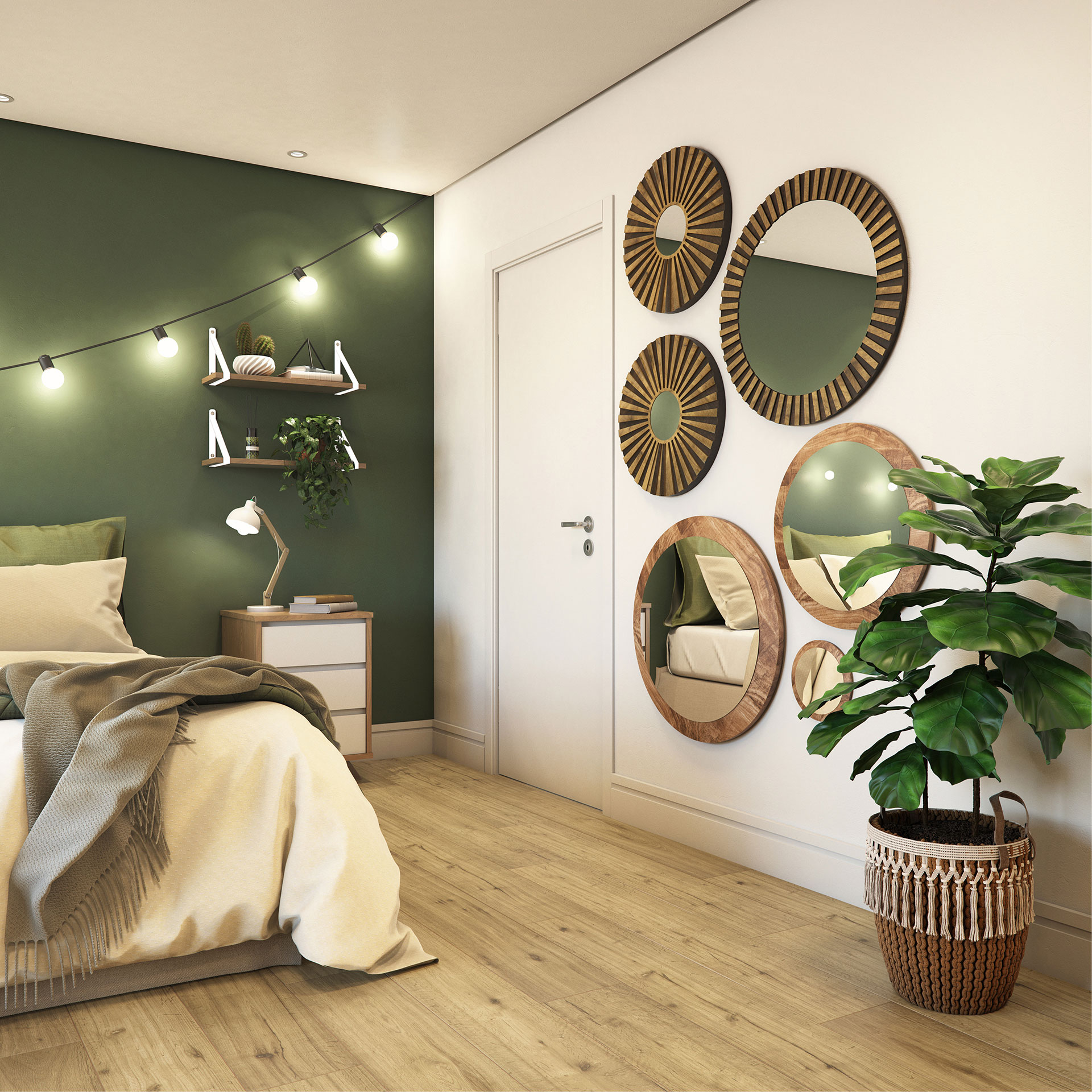 decoracao-com-parede-verde