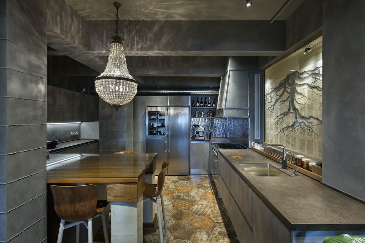 decoracao-de-cozinha-com-cimento-queimado