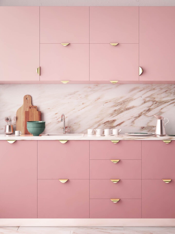 decoracao-de-cozinhas-rosas