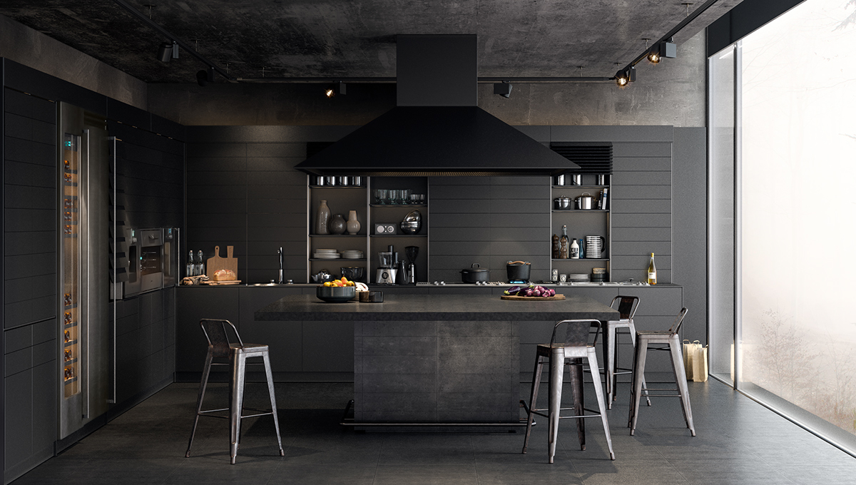 decoracao-de-cozinha-preta