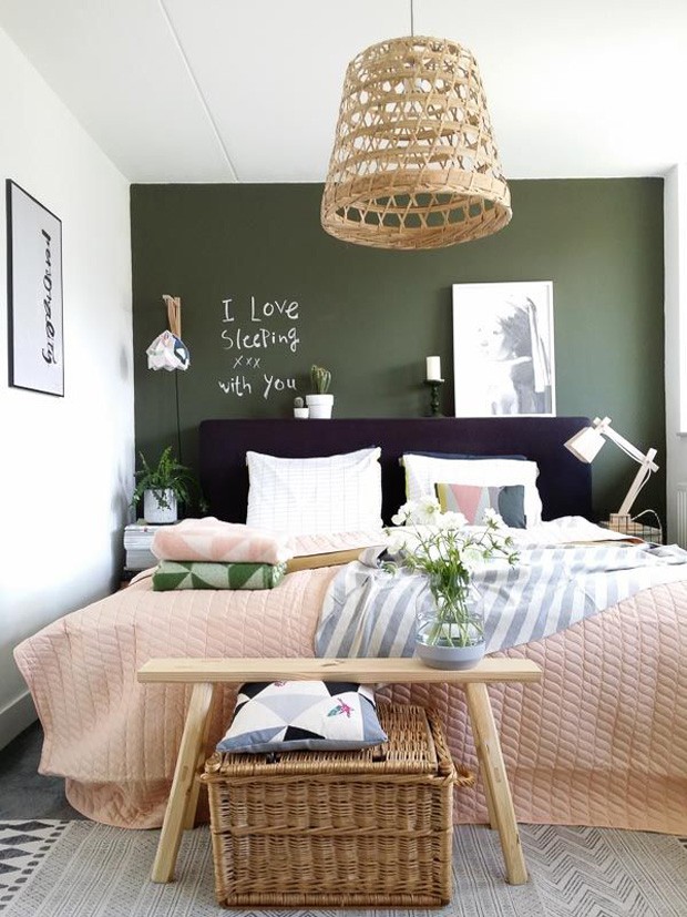 decoracao-com-parede-verde