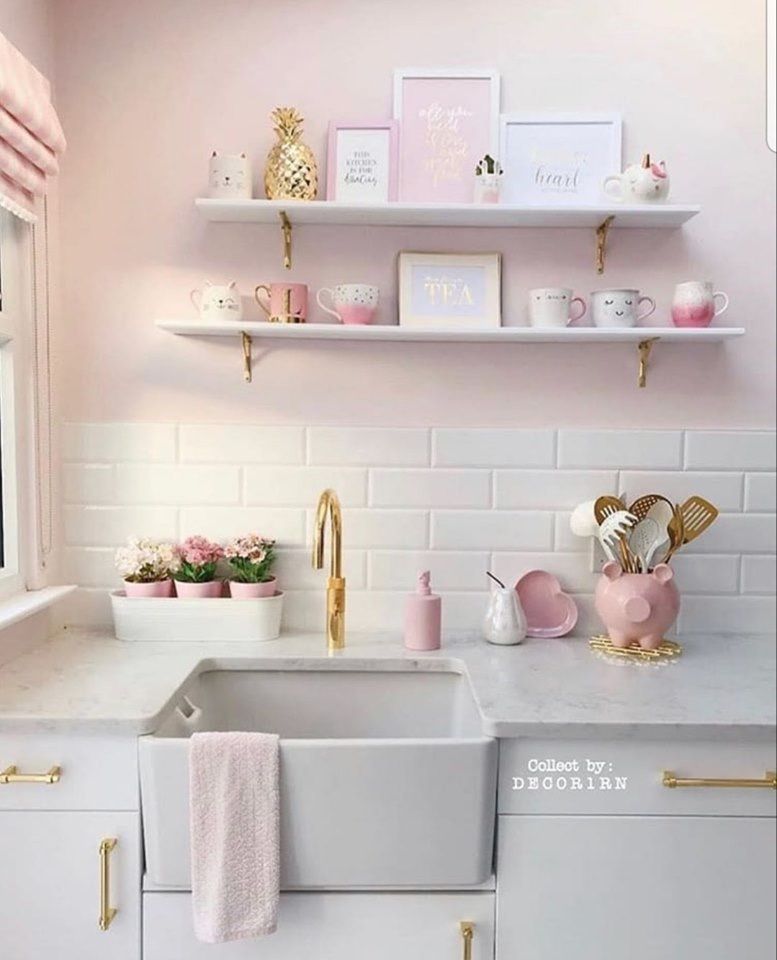 decoracao-de-cozinhas-rosas
