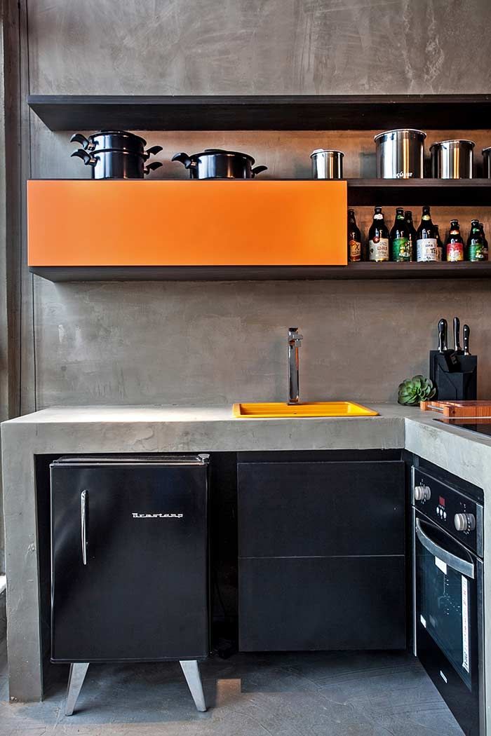 decoracao-de-cozinha-com-cimento-queimado