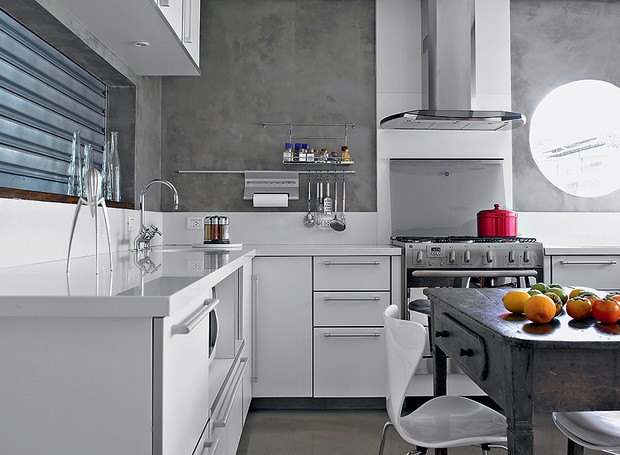 decoracao-de-cozinha-com-cimento-queimado
