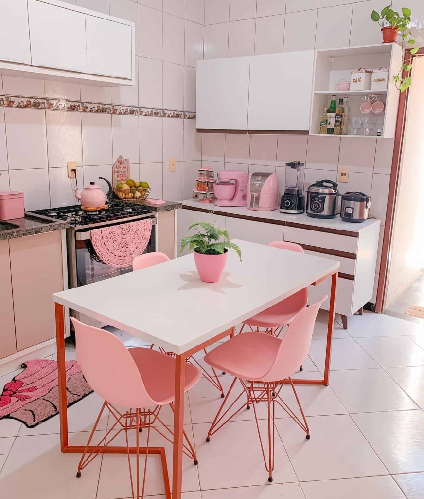 decoracao-de-cozinhas-rosas