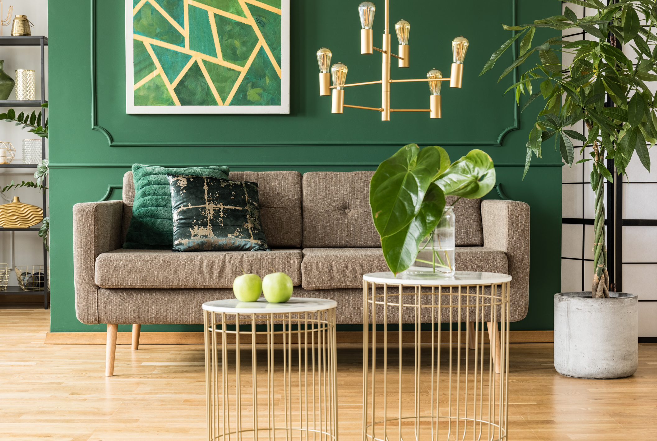 decoracao-com-parede-verde