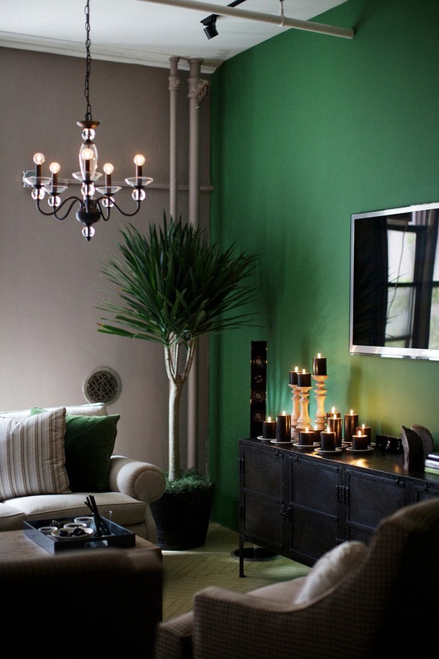 decoracao-com-parede-verde