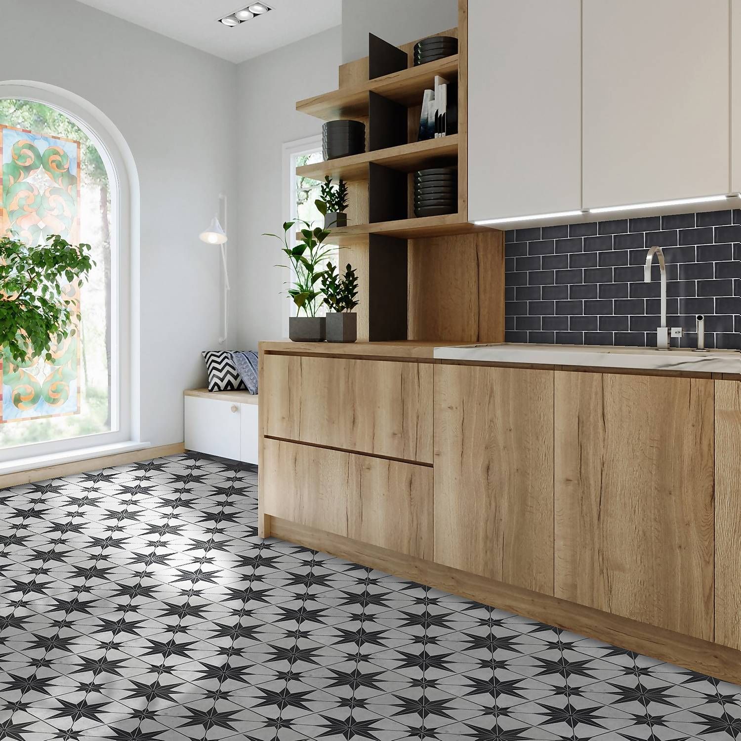 decoracao-de-cozinha-preta-e-branca