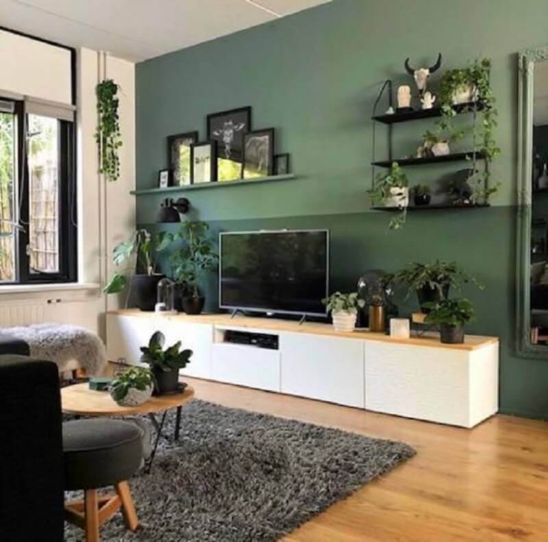decoracao-com-parede-verde