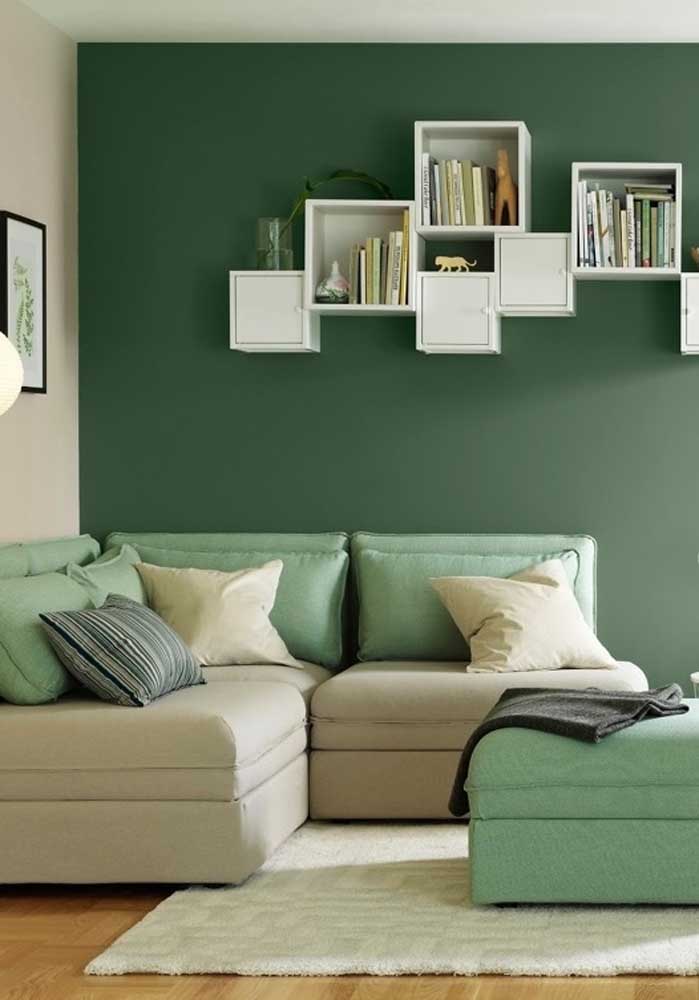 decoracao-com-parede-verde