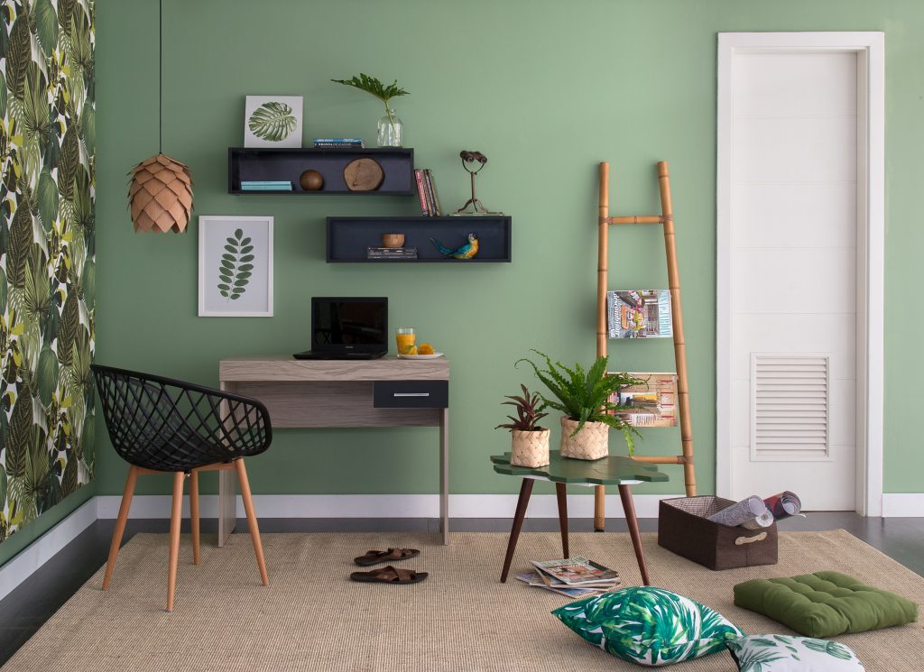 decoracao-com-parede-verde