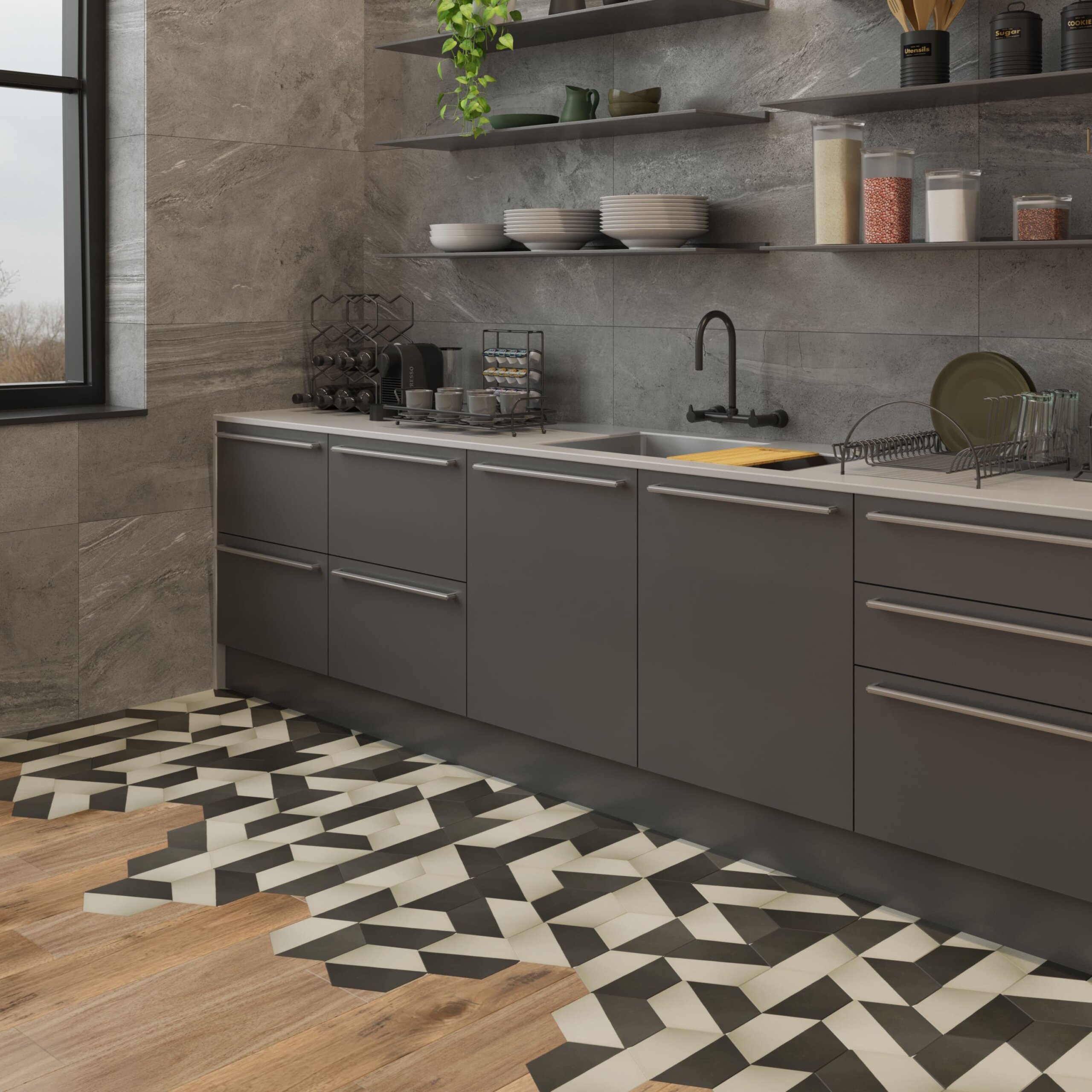 decoracao-de-cozinha-cinza