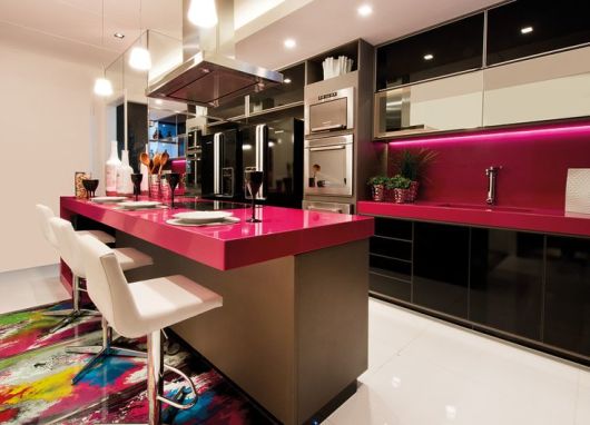 decoracao-de-cozinhas-rosas