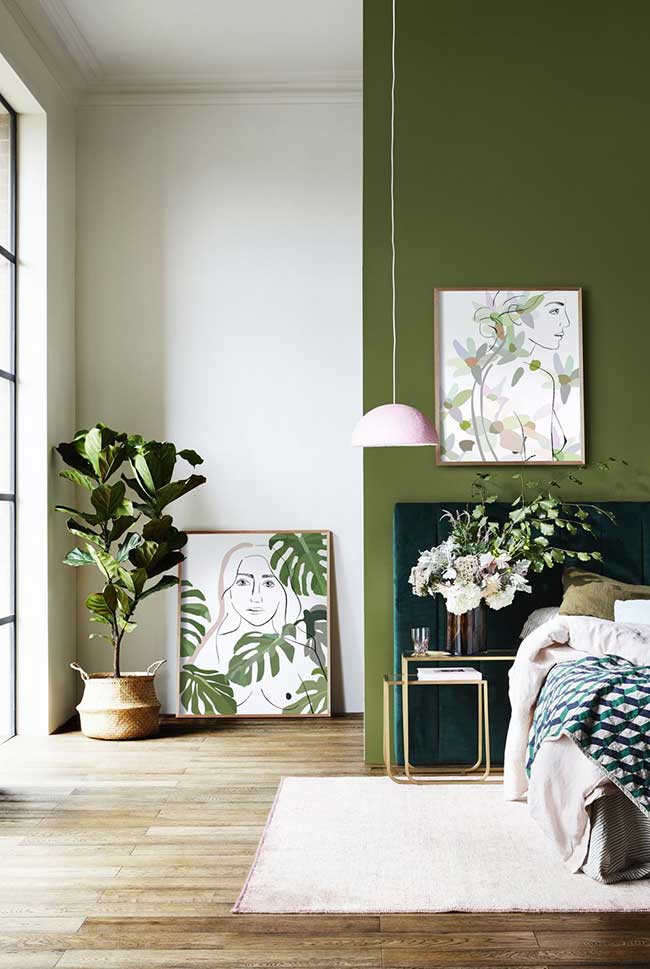 decoracao-com-parede-verde