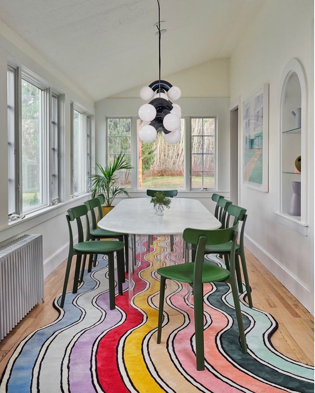 decoracao-de-sala-com-tapete-colorido