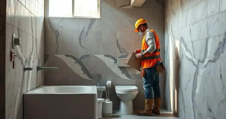 construção de banheiro passo a passo