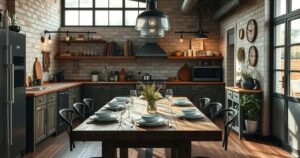 decoração industrial cozinha
