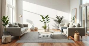decoração minimalista sala