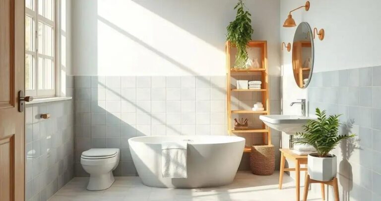 decoração para banheiro simples