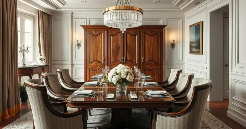 estilo clássico sala de jantar