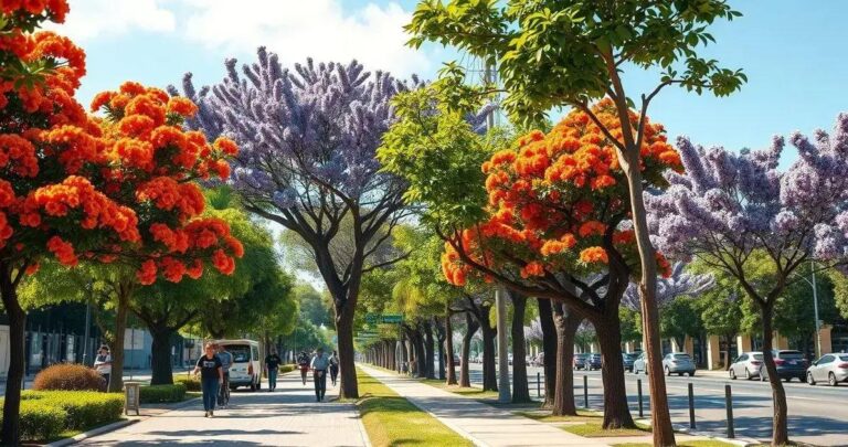 árvores para calçada