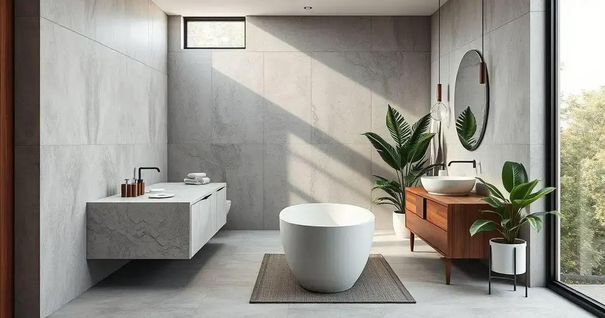 banheiro com cimento queimado