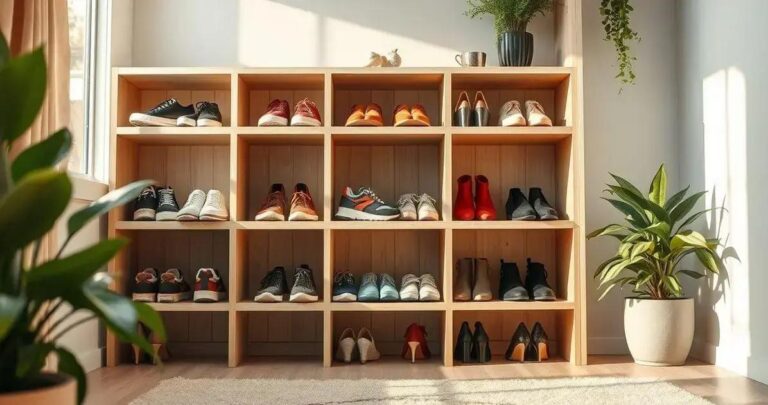 como organizar os sapatos