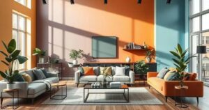 cores para sala de estar