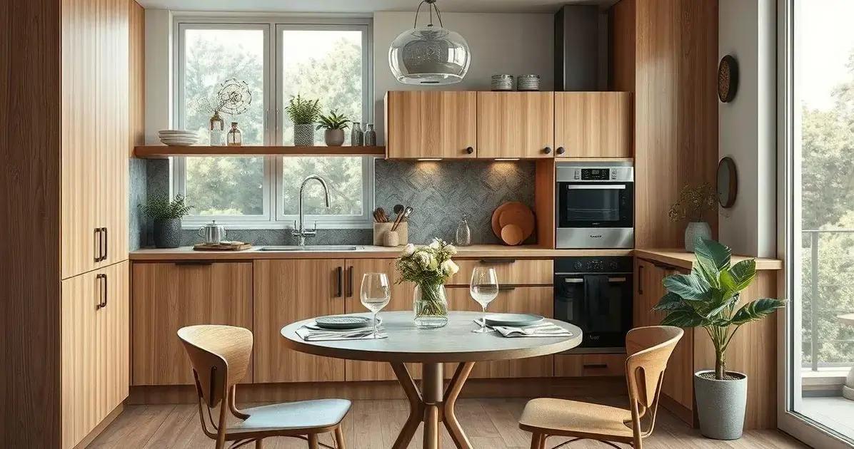 Cozinha gourmet pequena projeto