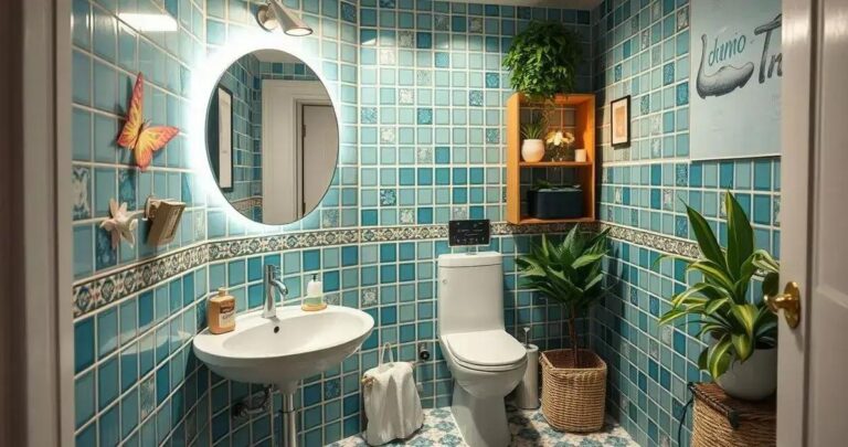 decoração de banheiro