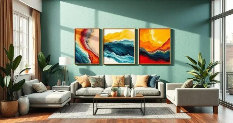 decoração de parede de sala