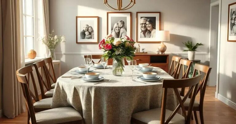 decoração de sala de jantar